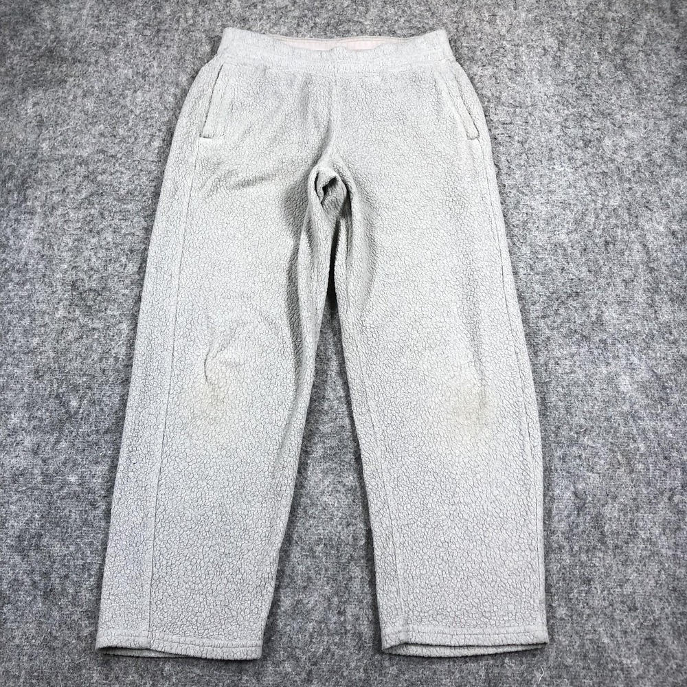 Patagonia Sweatpants Womens S Gray Fleece Sherpa Joggers Elastic Waist Lounge